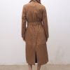 Women's Suede Leather Belted Coat - Image 2
