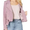 Nini High School Musical Pink Biker Leather Jacket - Image 3