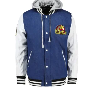 90S Xxxtentacion Winnie The Pooh Varsity Denim Jacket
