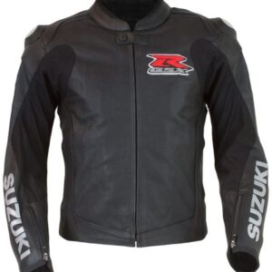 GSX-R Black Leather Jacket