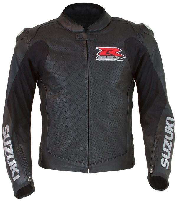 GSX-R Black Leather Jacket