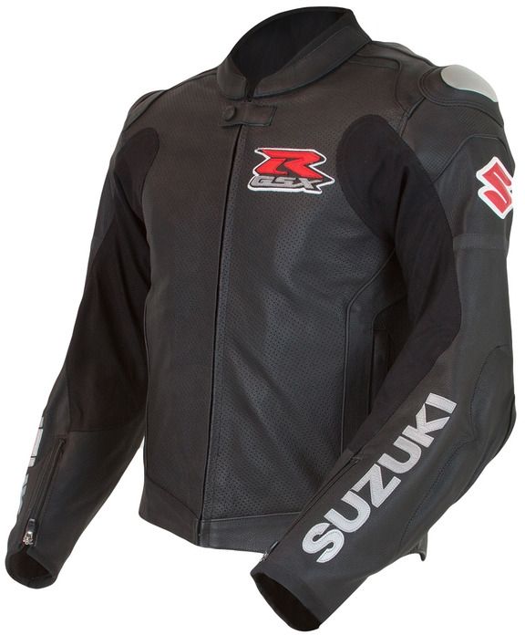 GSX-R Black Leather Jacket