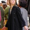 A Complete Unknown Elle Fanning Black Coat - Image 4