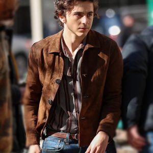 A Complete Unknown Timoth?e Chalamet Brown Jacket