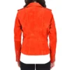 Women's Red Suede Leather Jacket