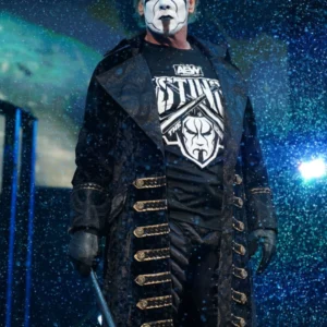 AEW Sting Black Trench Coat