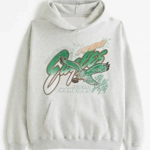 Abercrombie Philadelphia Eagles Graphic Popover Hoodie