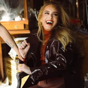 Adele Easy On Me Leather Coat