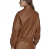Adicolor Trefoil Brown Leather Jacket
