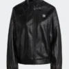 Adicolor Trefoil Faux Leather Jacket Black