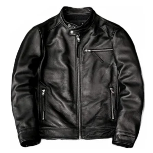 Men's Real Leather Biker Jacket