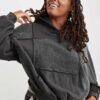 Aerie Sherpa Patchwork Hoodie
