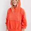 Aerie Sherpa Patchwork Hoodie