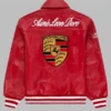 Aime Leon Dore x Porsche 993 Turbo Red Leather Jacket