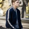 Alexander Calvert Supernatural S15 Blue Bomber Jacket - Image 4