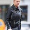 Kate Upton Black Leather Jacket