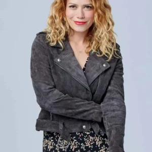 An Unexpected Christmas Emily Leather Jacket