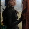 Ghosted 2023 Sadie Rhodes Black Leather Jacket