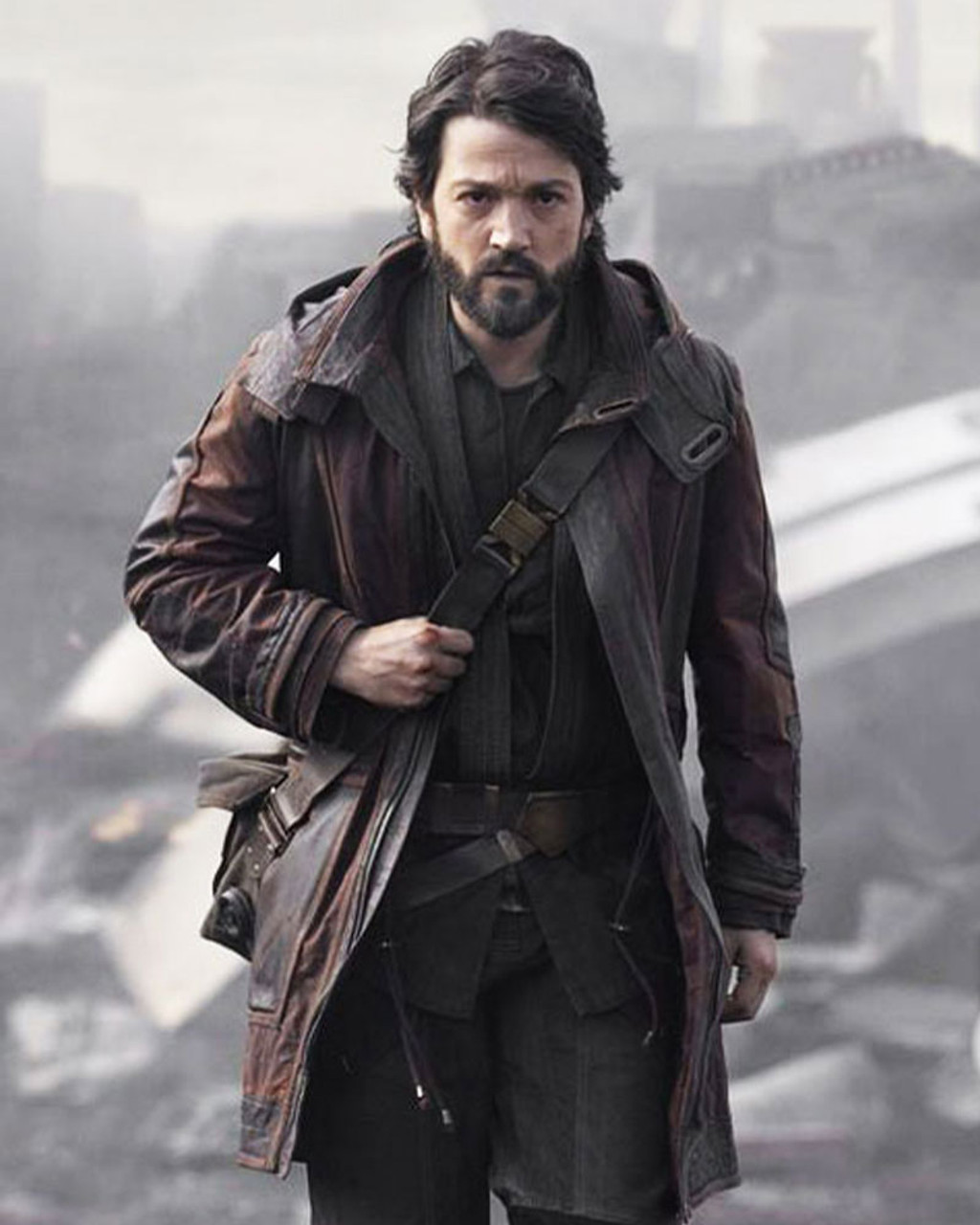 Andor-2022-Deigo-Luna-Brown-Leather-Coat