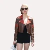 Anya Taylor Joy F1 GP Monaco Leather Jacket