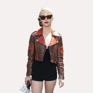 Anya Taylor Joy F1 GP Monaco Leather Jacket