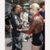 Anya Taylor Joy F1 GP Monaco Leather Jacket - Image 3