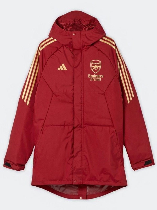 Arsenal Red Parka | Bold Men's Winter Jacket