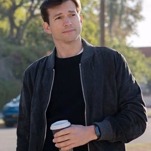 Your Place or Mine Ashton Kutcher Bomber Jacket