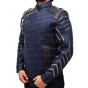 Alternative view of Infinity War Bucky Barnes Winter Soldier Leather Jacket