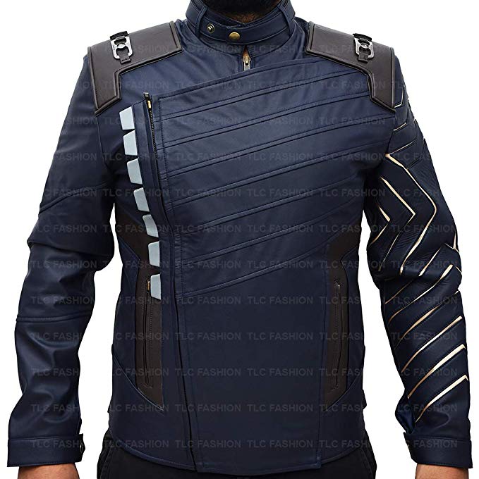 Infinity War Bucky Barnes Winter Soldier Leather Jacket - Image 4