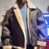 Mens B3 Bomber Aviator WWII Shearling Sheepskin Leather Jacket