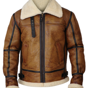 Brown B3 Shearling Leather Jacket