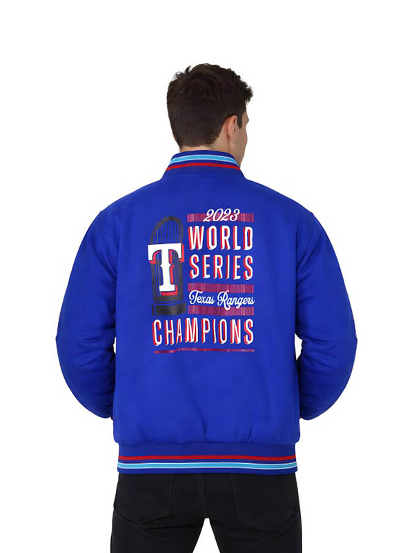 2023 World Series Texas Rangers Champions Jacket - Image 4