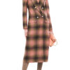 Behind Her Eyes Eve Hewson Plaid Coat