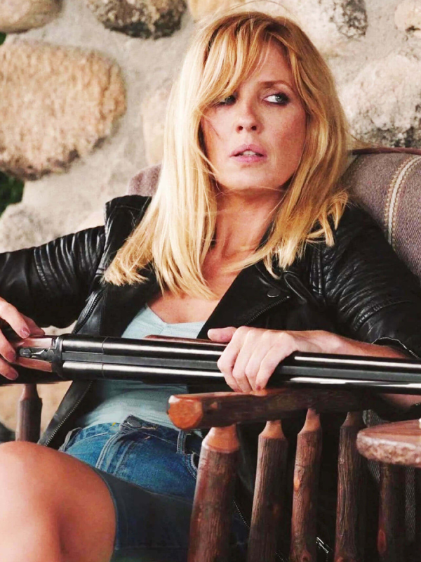 Beth Dutton Yellowstone Black Leather Jacket