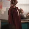 The Queen's Gambit Anya Taylor-Joy Red Wool Coat