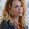 An Unexpected Christmas Emily Leather Jacket - Image 2