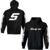 Black Billboard Snap On Hoodie