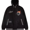 The Hundreds Black Letterman Jacket
