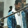 Erik Killmonger Black Panther Shearling Denim Jacket - Image 6