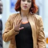 Black Widow 2020 Scarlett Johansson Leather Jacket - Image 5