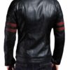 Men's Slim Fit Biker Leather Jacket - Image 3