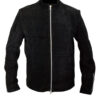 Men's Black Suede Leather Jacket