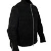 Men's Black Suede Leather Jacket