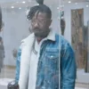 Erik Killmonger Black Panther Shearling Denim Jacket - Image 2