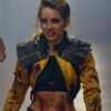 Jessica Rothe Boy Kills World Yellow Cropped Jacket