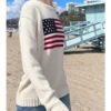 Brandy Melville Nico American Flag Sweater