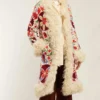 Women’s Shearling Hannah Floral Embroidered Coat