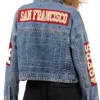 San Francisco 49ers Studded Denim Jacket