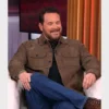 CBS Mornings Cole Hauser Brown Suede Jacket